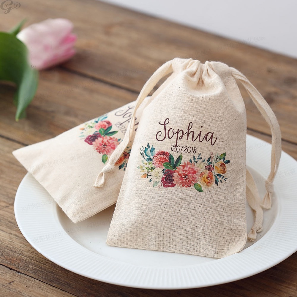 Baby Clothing Names - 100 stuks aangepaste naam logo bruiloft