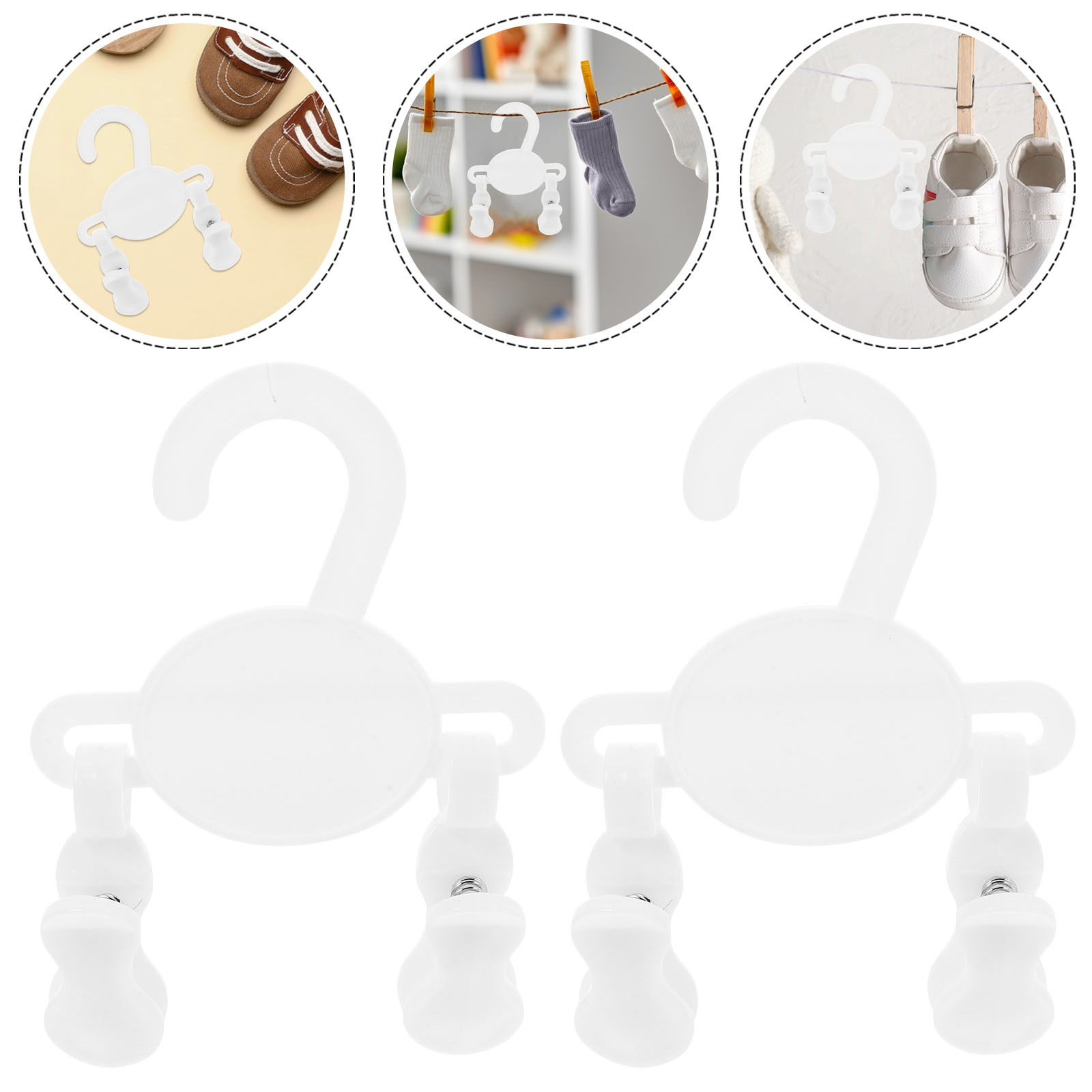 Baby Clothing Hangers - 10 stuks baby schoenhaak multifunctionele plastic