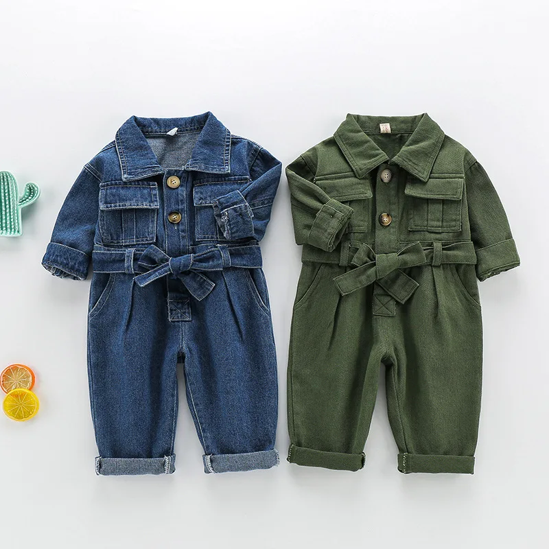 Baby Overall Denim - 2026 Lente Kids Denim Jumpsuits Baby
