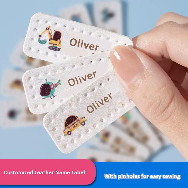 Baby Clothing Names - Op maat gemaakte lederen laser sticker