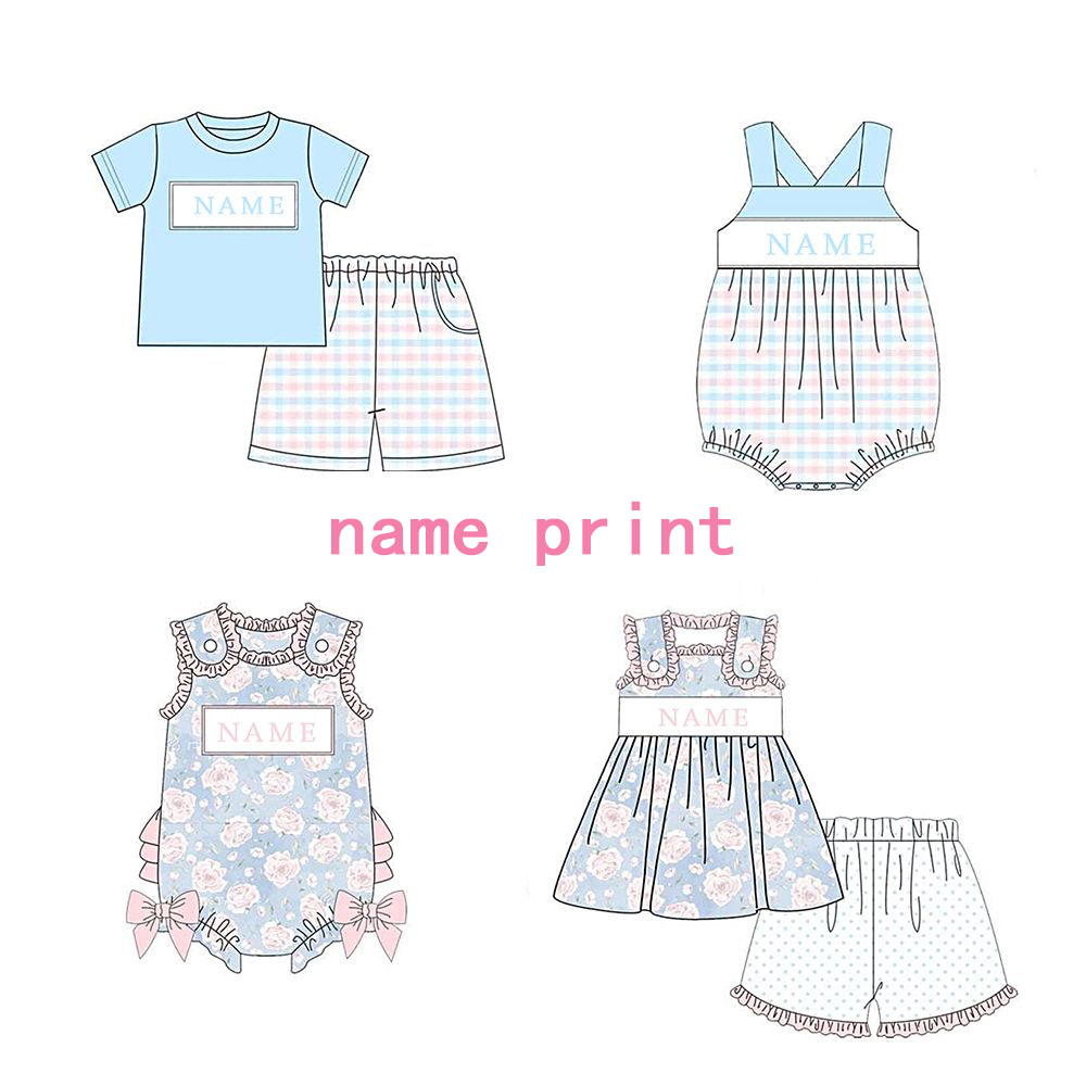Baby Clothing Names - Custom Design Kinderen Bijpassende Boutique Outfit