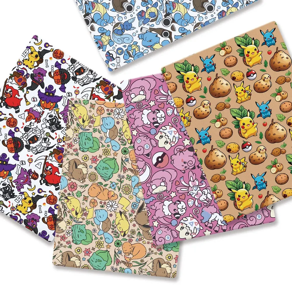 Baby Clothing Fabric - Pokemon Cartoon Fabric140*50cm Handgemaakte Naaien Patchwork