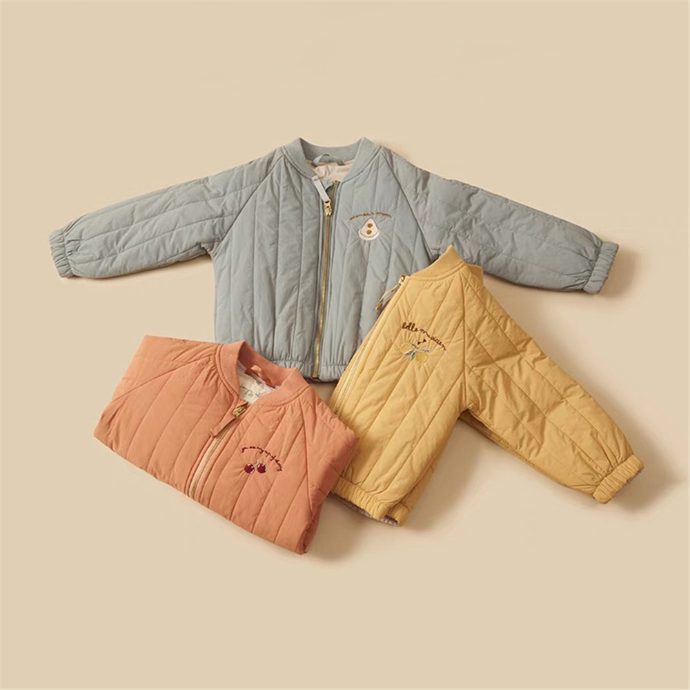 Baby Clothing Zip - 1-6Y Kinderkleding Lente Verdikte Katoenen Meisjesjas