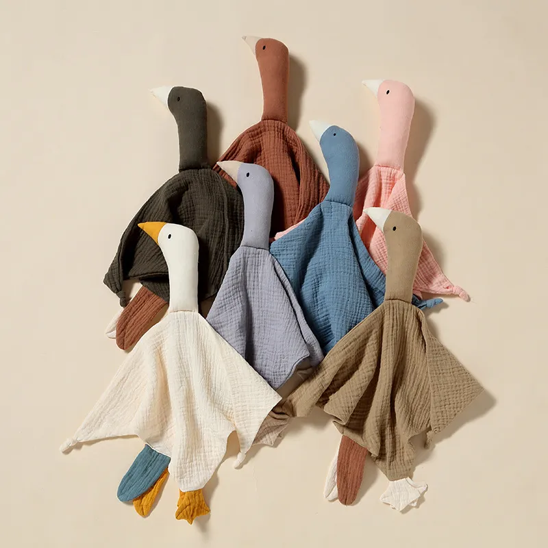 Baby Clothing Fabric - Schattige Zwaan Baby Katoenen Dekbed Deken
