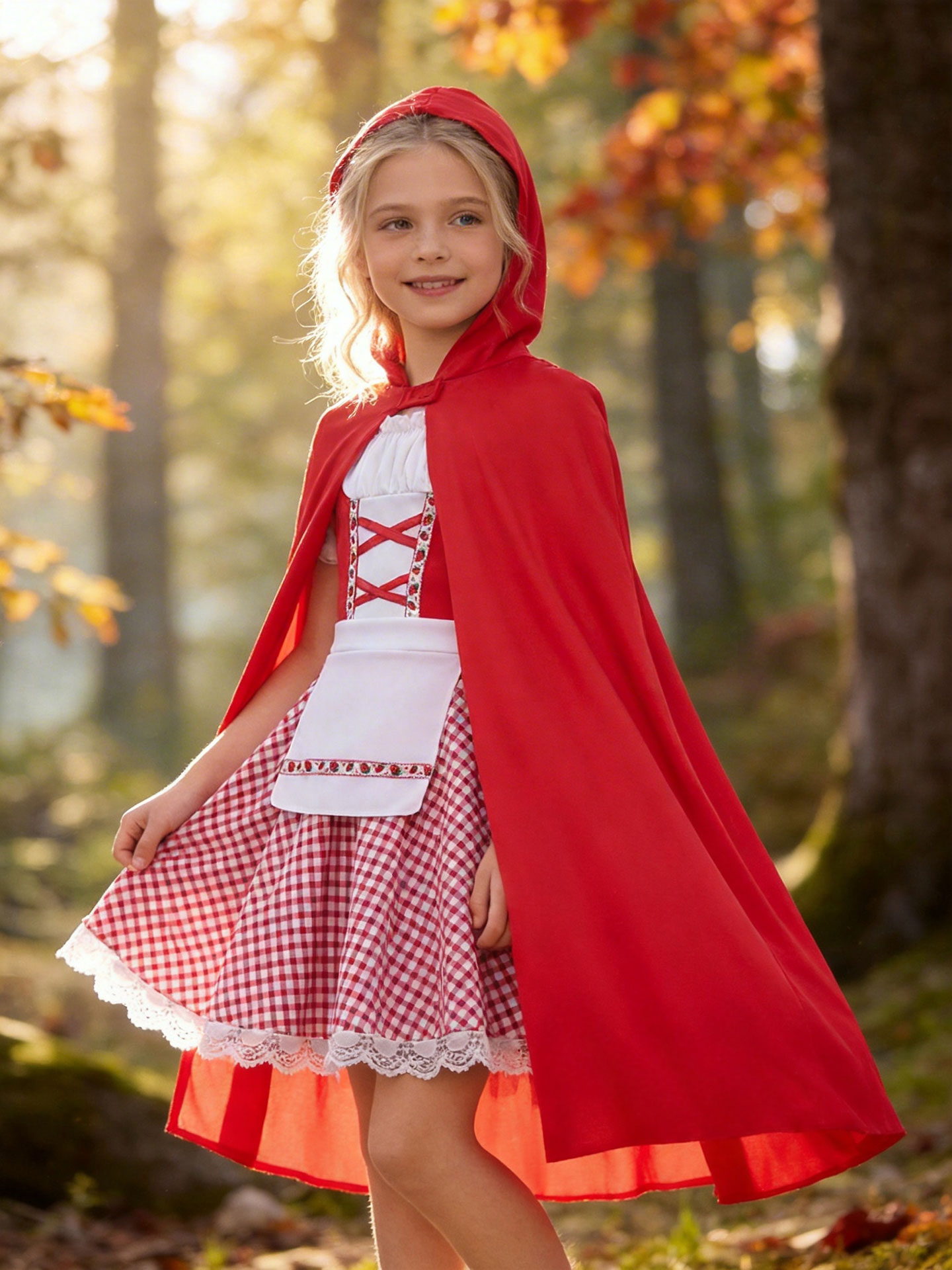 Baby Clothing Size - Kinderen Roodkapje-kostuum Meisjes Halloween Cosplay Outfit