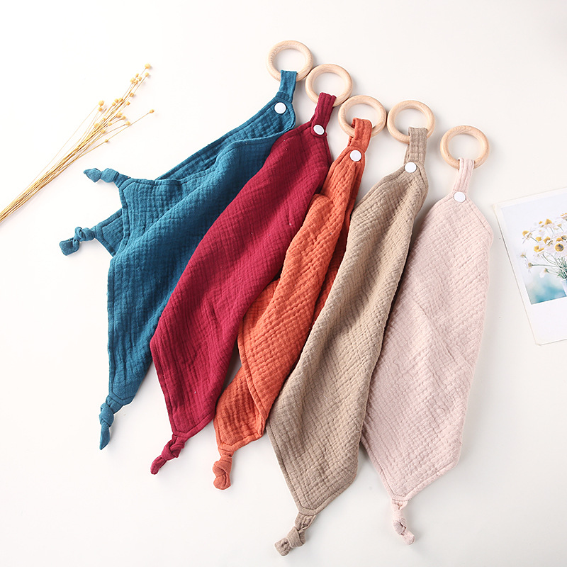 Baby Clothing Fabric - Pasgeboren Sussen Handdoek Effen Ademend Katoen