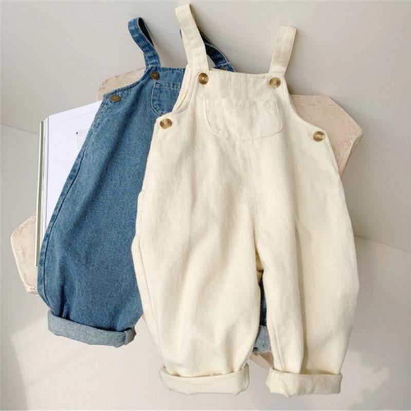 Baby Overall Denim - Baby Boy Effen Denim Overalls Kind