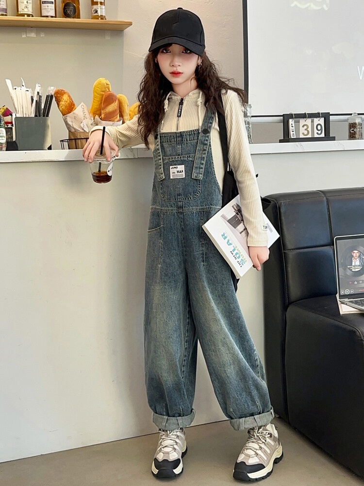 Baby Overall Denim - Lente comfortabele baby-jumpsuits voor meisjes denim