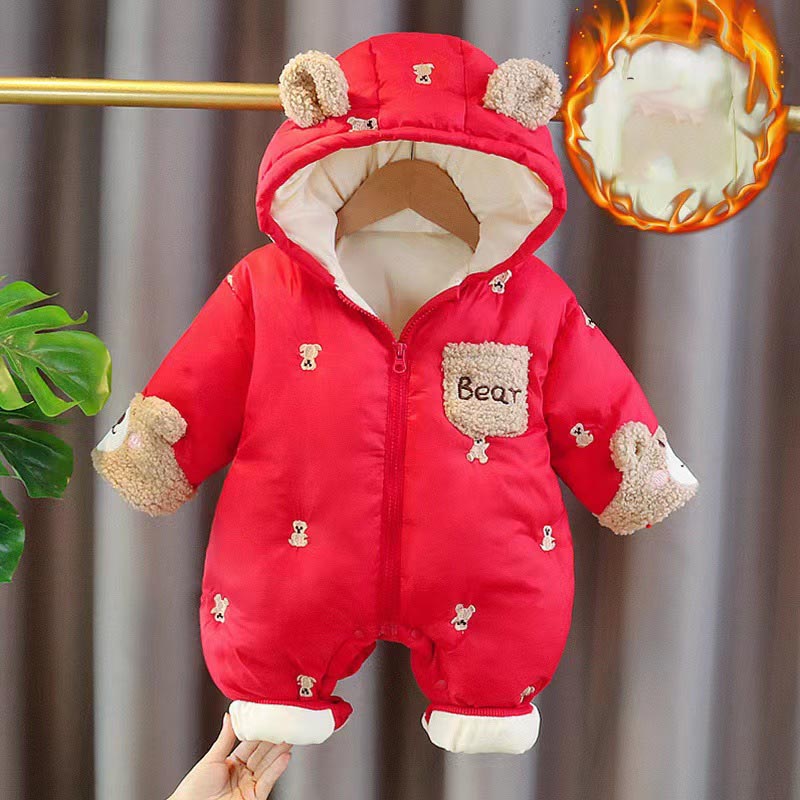 Winter pasgeboren baby romper  - Baby Clothing Zip recensie en prijs