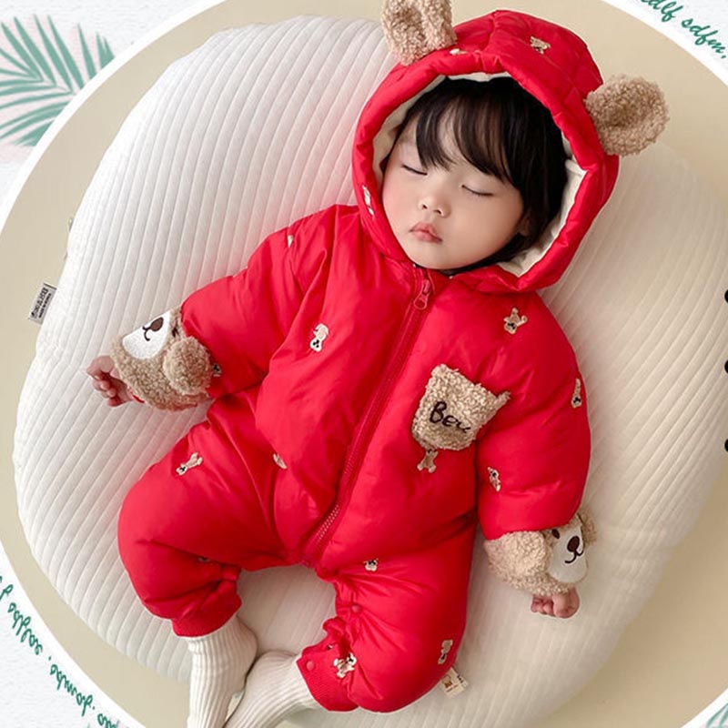 Winter pasgeboren baby romper  - Baby Clothing Zip recensie en prijs