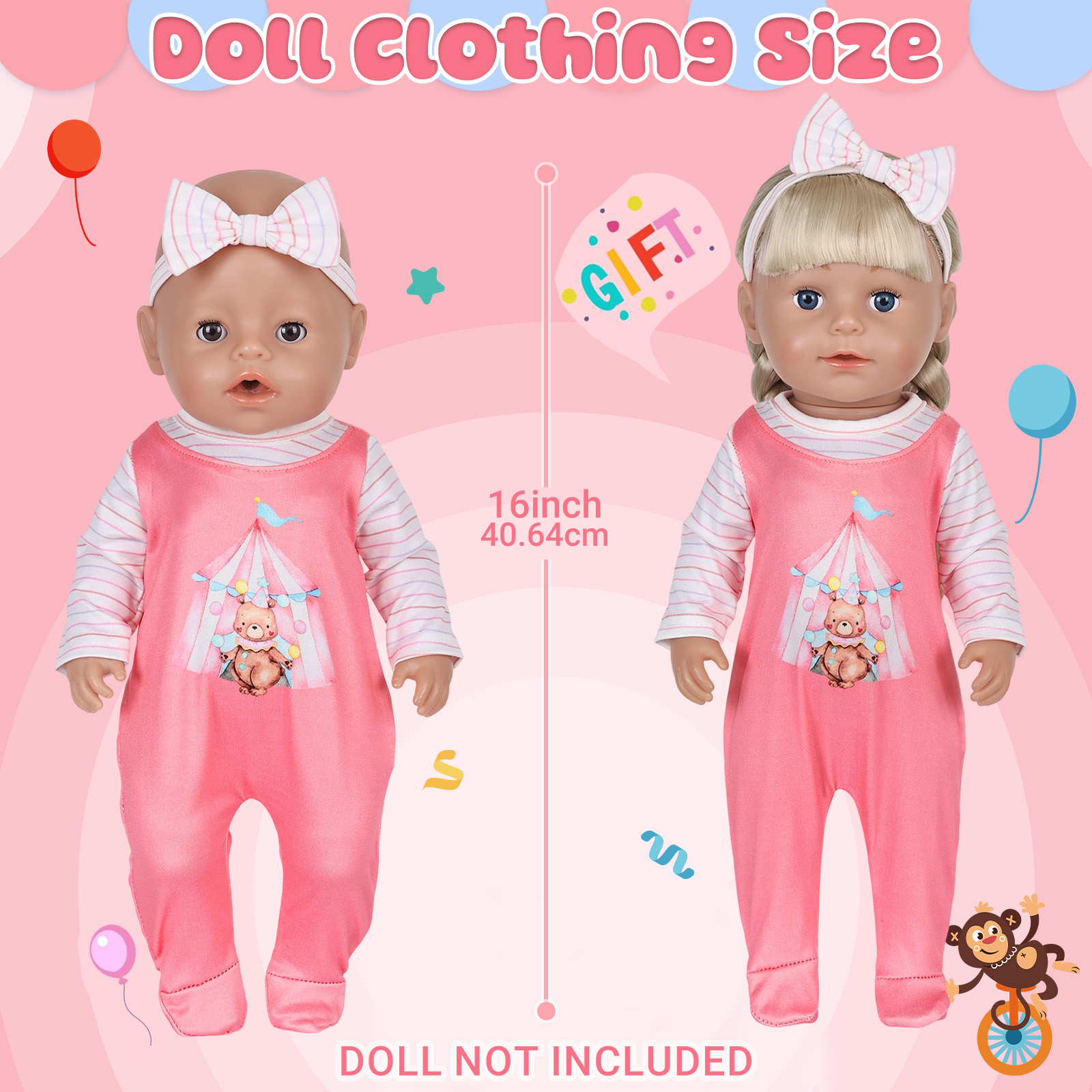 Poppenkleertjes voor 16-18 inc - Baby Clothing Usa recensie en prijs