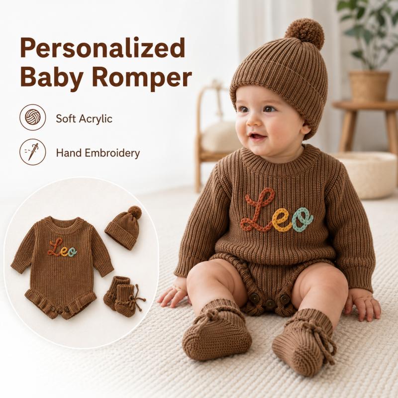 Gepersonaliseerde baby gebreid - Baby Clothing Names recensie en prijs