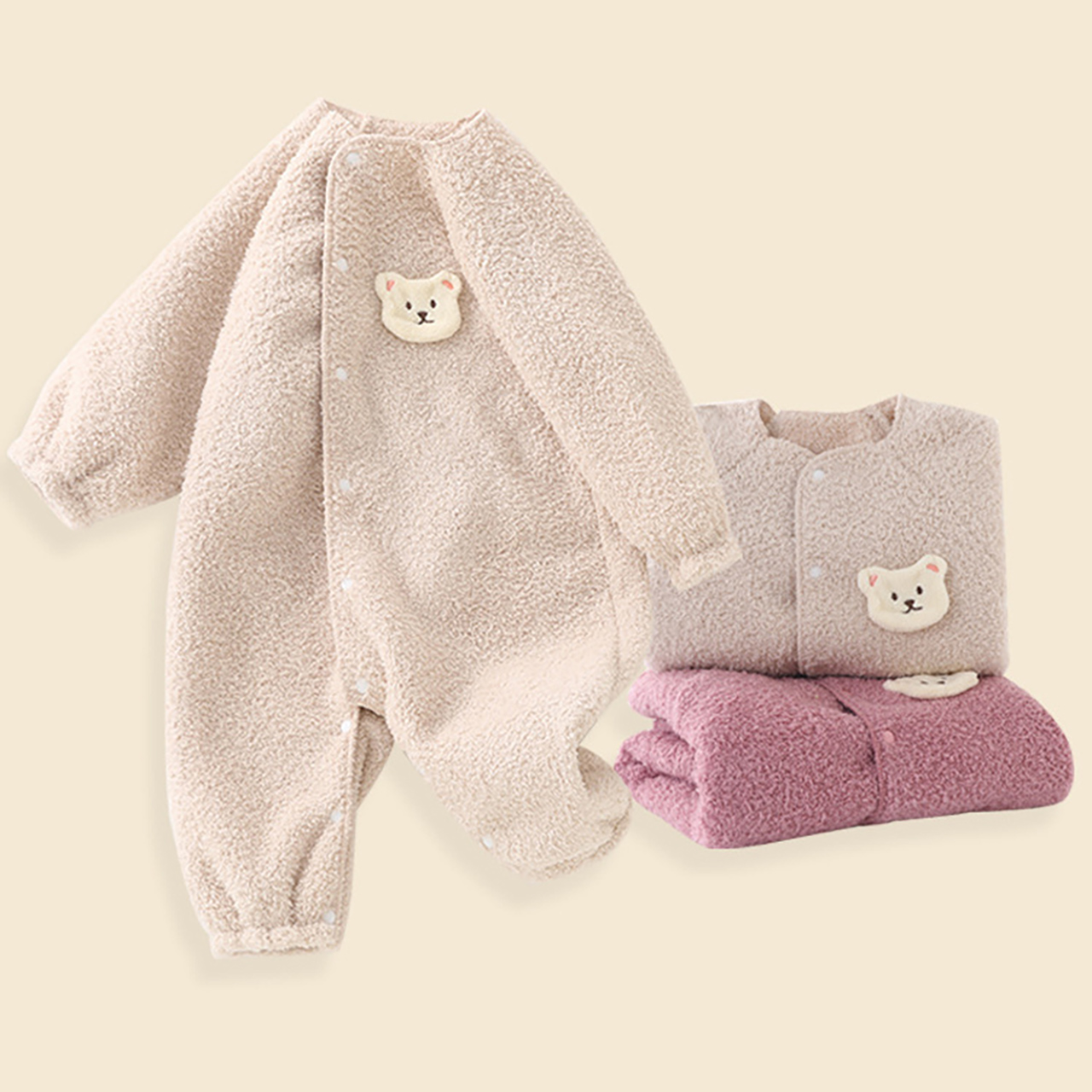 Winter Baby Jumpsuit Fleece ge - Baby Clothing Bundles recensie en prijs