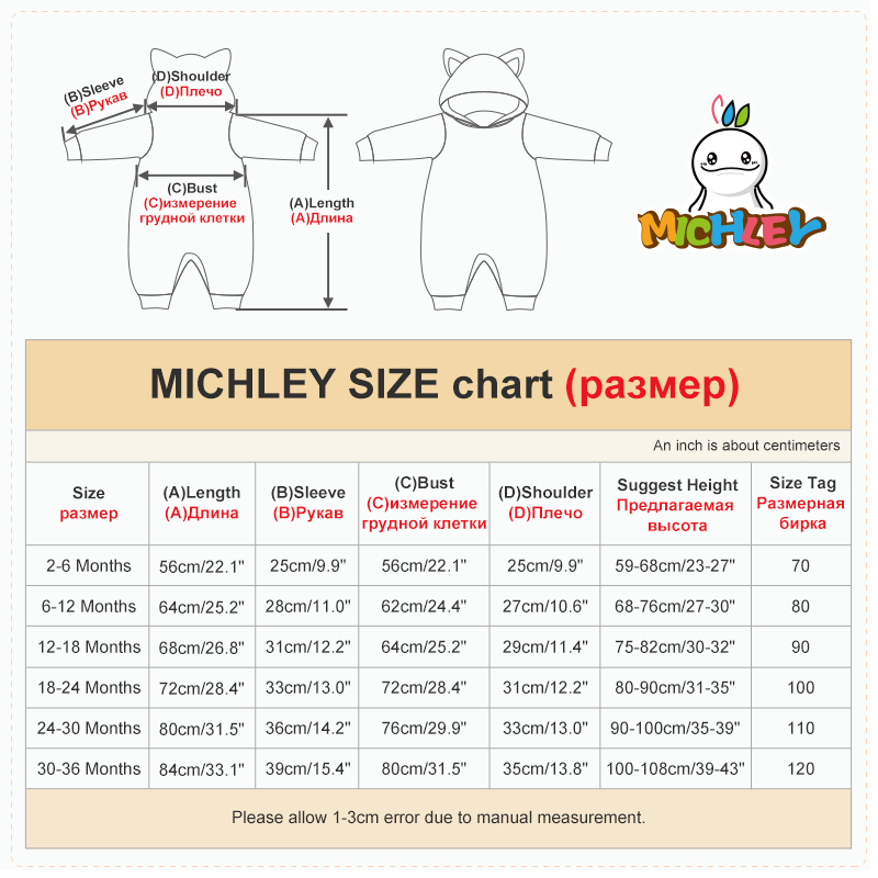 MICHLEY Carniva Baby Rompers W - Baby Clothing Zip recensie en prijs