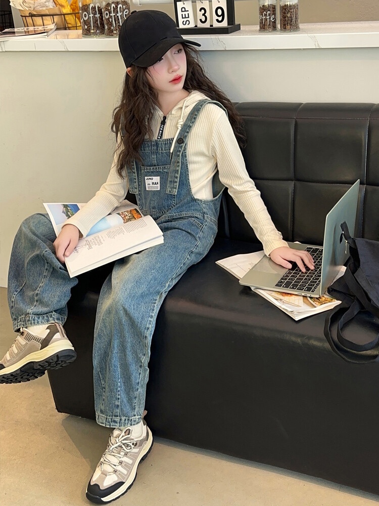 Lente comfortabele baby-jumpsu - Baby Overall Denim recensie en prijs