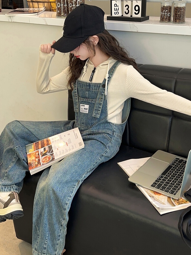 Lente comfortabele baby-jumpsu - Baby Overall Denim recensie en prijs